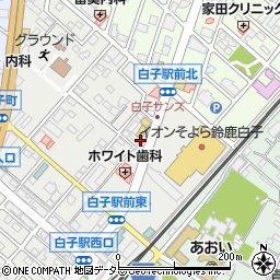 明光義塾白子教室周辺の地図
