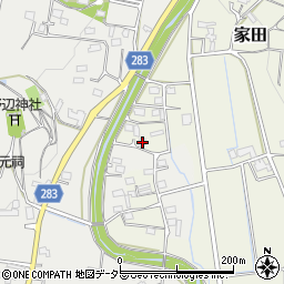 静岡県磐田市家田354-6周辺の地図
