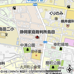 島田簡易裁判所周辺の地図
