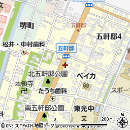 兵庫県姫路市五軒邸周辺の地図