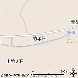 愛知県幸田町（額田郡）深溝（竹ノ下）周辺の地図