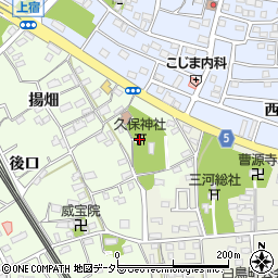 久保神社周辺の地図