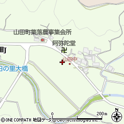 兵庫県小野市山田町周辺の地図