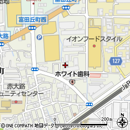 大阪府高槻市富田丘町周辺の地図