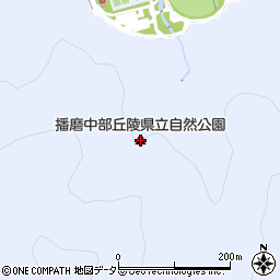 播磨中部丘陵県立自然公園周辺の地図