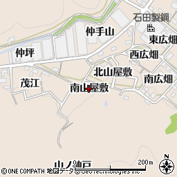 愛知県幸田町（額田郡）深溝（南山屋敷）周辺の地図