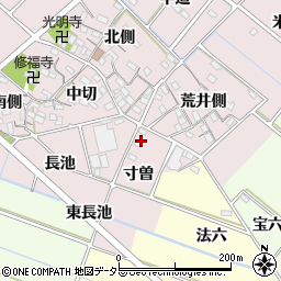 愛知県西尾市針曽根町寸曽5周辺の地図