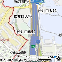 京都府京田辺市松井口広谷6周辺の地図