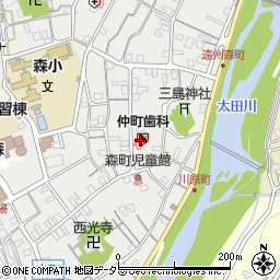仲町歯科医院周辺の地図