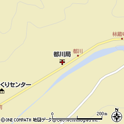 都川郵便局周辺の地図