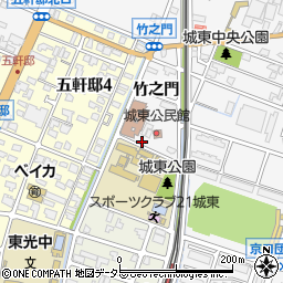 兵庫県姫路市城東町竹之門周辺の地図