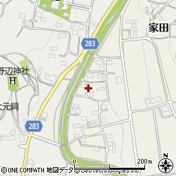 静岡県磐田市家田376-1周辺の地図