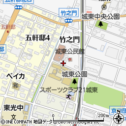 兵庫県姫路市城東町（竹之門）周辺の地図