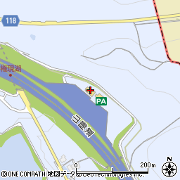 松屋権現湖ＰＡ（上り線）店周辺の地図