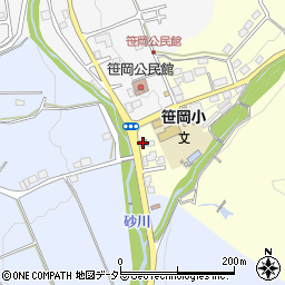 笹岡郵便局周辺の地図