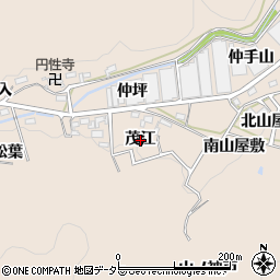 愛知県額田郡幸田町深溝茂江周辺の地図