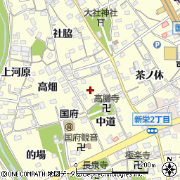 愛知県豊川市国府町鍛治ケ谷周辺の地図