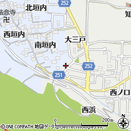 京都府城陽市枇杷庄大三戸5周辺の地図