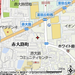 大阪府高槻市富田丘町15周辺の地図