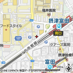 ハヤマ摂津富田駅前ビル周辺の地図