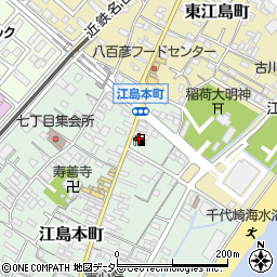 ＥＮＥＯＳ江島ＳＳ周辺の地図