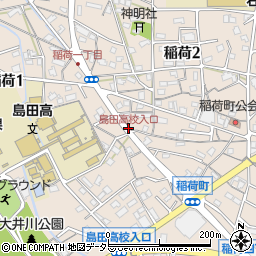島田高校入口周辺の地図
