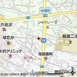 静岡新聞社　島田支局周辺の地図
