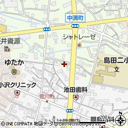 静岡新聞社　島田支局周辺の地図