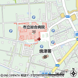 ファミリーマート焼津市立総合病院店周辺の地図