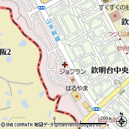 丸亀製麺松井山手店周辺の地図