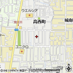 大阪府高槻市高西町24周辺の地図