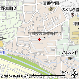 大阪府枚方市東牧野町11周辺の地図
