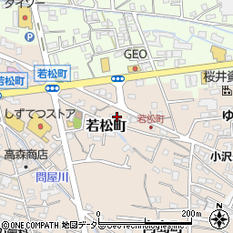 静岡県島田市若松町周辺の地図
