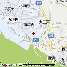 京都府城陽市水主南垣内3周辺の地図