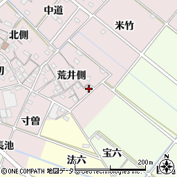 愛知県西尾市針曽根町荒井側19周辺の地図