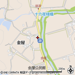 兵庫県三木市細川町金屋287周辺の地図
