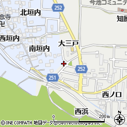 京都府城陽市枇杷庄大三戸5-7周辺の地図
