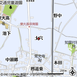 愛知県武豊町（知多郡）東大高（土穴）周辺の地図