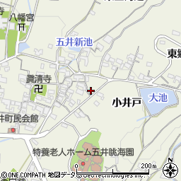 愛知県蒲郡市五井町中郷21周辺の地図