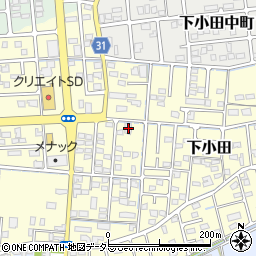 静岡県焼津市下小田611-2周辺の地図