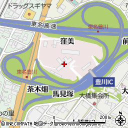 中日本高速道路豊川工事事務所周辺の地図