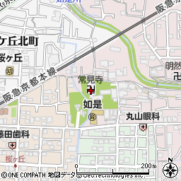 利井常見寺周辺の地図