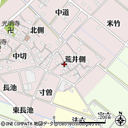 愛知県西尾市針曽根町荒井側36周辺の地図