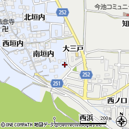 京都府城陽市水主南垣内5周辺の地図