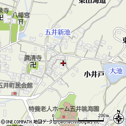 愛知県蒲郡市五井町中郷17周辺の地図