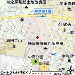 〒427-0043 静岡県島田市中溝の地図