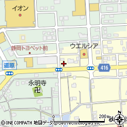 静岡県焼津市下小田14周辺の地図