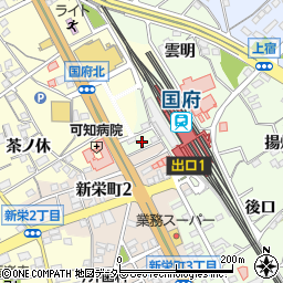 愛知県豊川市久保町流レ周辺の地図