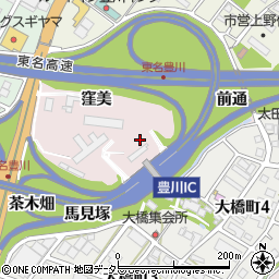 愛知県豊川市麻生田町前通周辺の地図