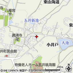 愛知県蒲郡市五井町中郷18周辺の地図